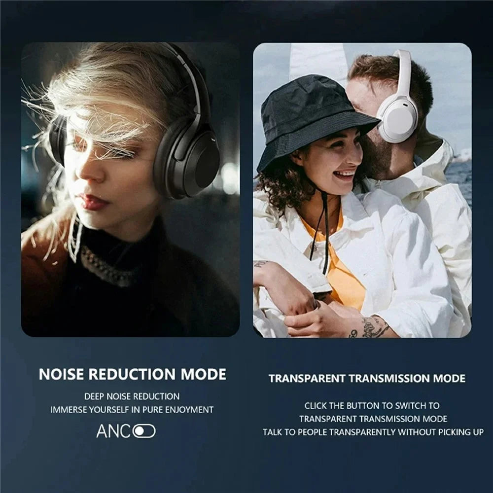 FINGERTIME A06 Over-Ear Headset ANC Active Noise Cancelling 3 Modes Bluetooth-compatible Gaming Headphones - Black - 2