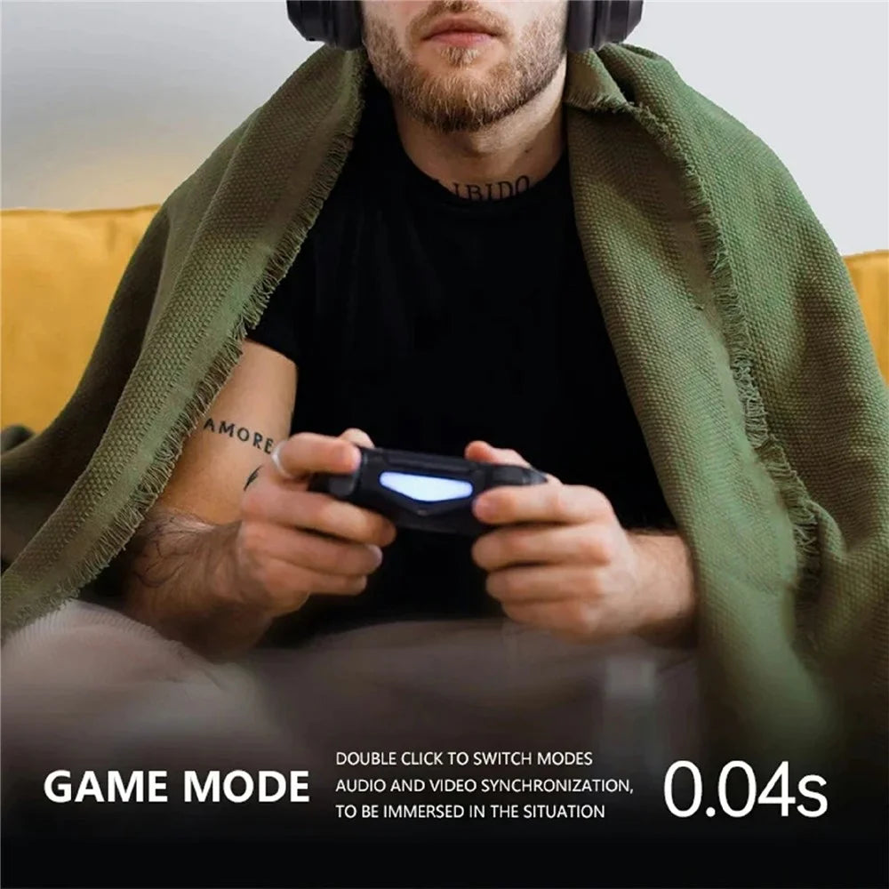 FINGERTIME A06 Over-Ear Headset ANC Active Noise Cancelling 3 Modes Bluetooth-compatible Gaming Headphones - Black - 3