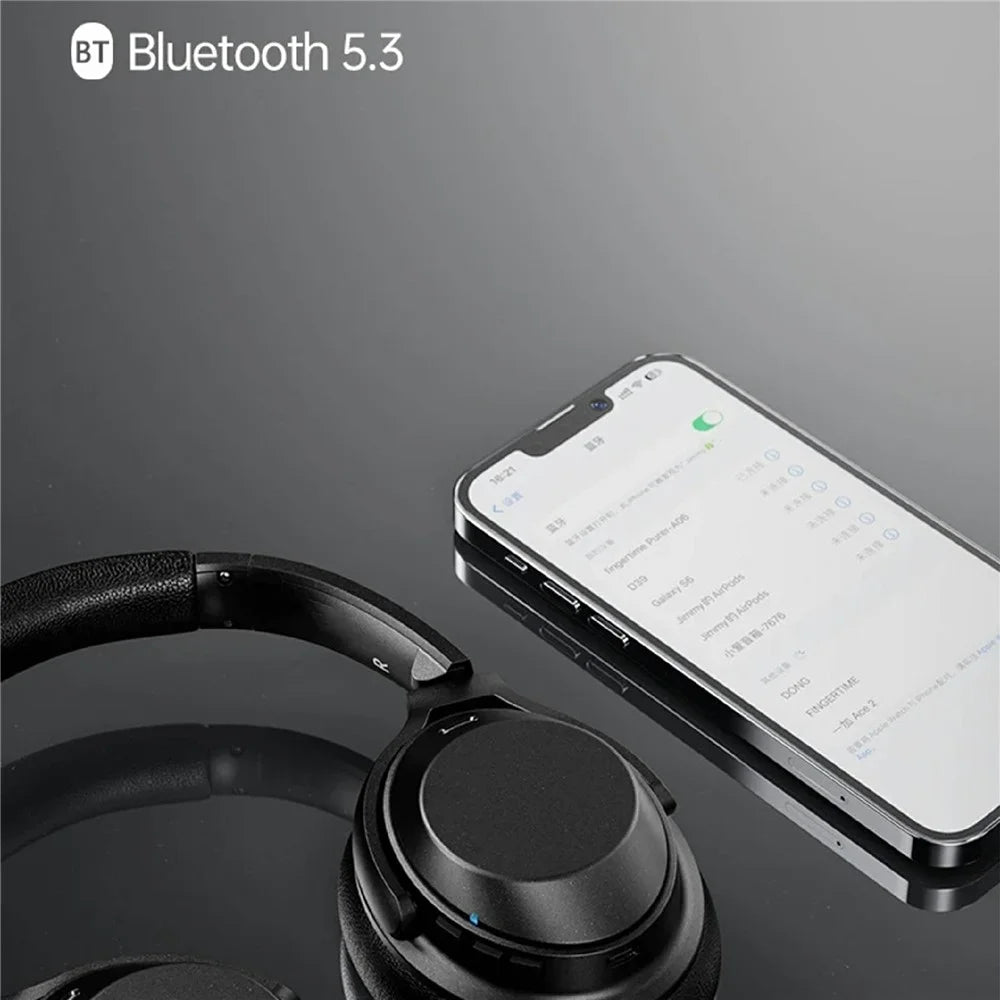 FINGERTIME A06 Over-Ear Headset ANC Active Noise Cancelling 3 Modes Bluetooth-compatible Gaming Headphones - Black - 4