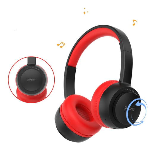 GORSUN E65 Wireless Bluetooth-compatible Headphone Volume Adjustable Over-Ear Music Headset - 1