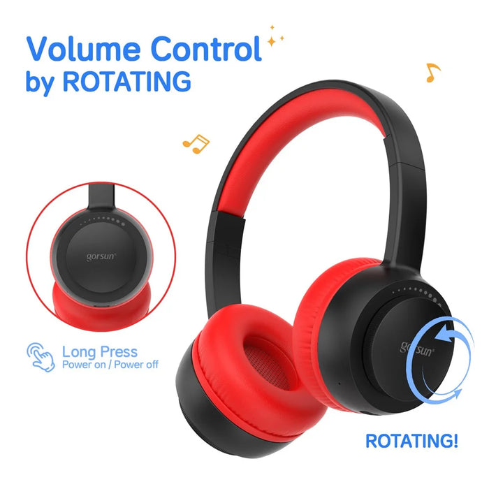GORSUN E65 Wireless Bluetooth-compatible Headphone Volume Adjustable Over-Ear Music Headset - 4