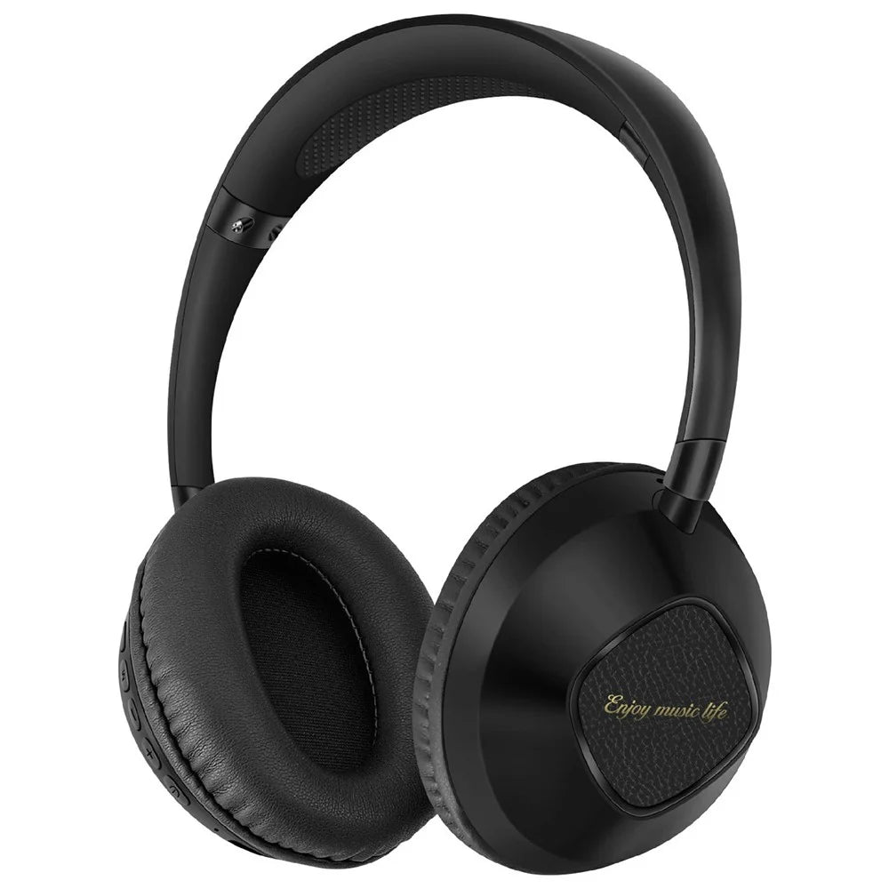 AKZ-18 Over-Ear Headphones Support TF Card HiFi Sound Wireless Bluetooth-compatible Headset - Black - 1