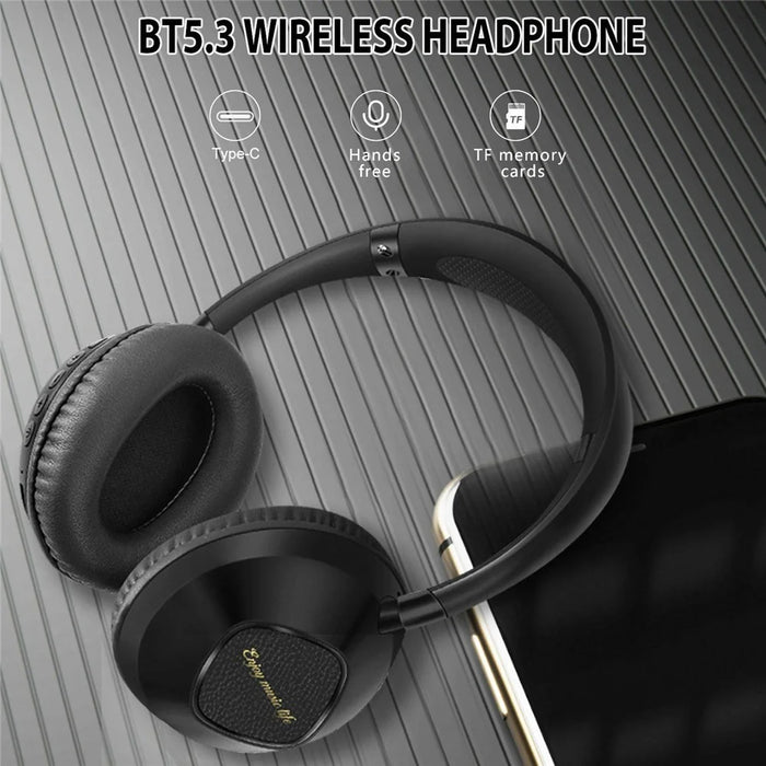 AKZ-18 Over-Ear Headphones Support TF Card HiFi Sound Wireless Bluetooth-compatible Headset - Black - 2