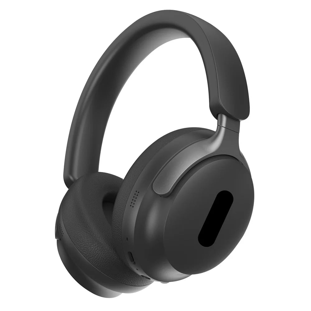 AKZ-25 Bluetooth-compatible 5.3 Over-Ear Headphones 100-Hour Standby Wireless Headset for Cellphone PC Laptop - Black - 1