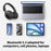 AKZ-25 Bluetooth-compatible 5.3 Over-Ear Headphones 100-Hour Standby Wireless Headset for Cellphone PC Laptop - Black - 7