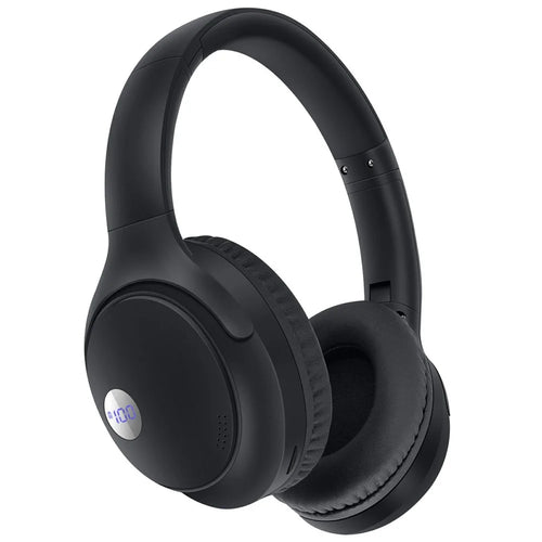 AKZ-16B Over-Ear Bluetooth-compatible Headphone Digital Display Foldable Stereo Music Headset - Black - 1
