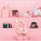 BINNUNE BW05 2.4G + Bluetooth-compatible Cat Ears Gaming Headset RGB Light Headphones with 3.5mm Jack - 3