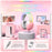 ONIKUMA X33 PC Gaming Headset Wired USB Type-C Over-Ear Headphone with Microphone - Pink - 7
