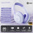 EL-GT3 Bluetooth-compatible Headphones ANC Noise Cancelling Over Ear Wireless Headset with 2.4G Receiver - Purple - 2