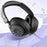 EL-GT3 Bluetooth-compatible Headphones ANC Noise Cancelling Over Ear Wireless Headset with 2.4G Receiver - Purple - 6