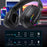 2.4G Wireless Gaming Headset With Metal Style Headband LED Light Bluetooth-compatible Microphone Headphones - 6
