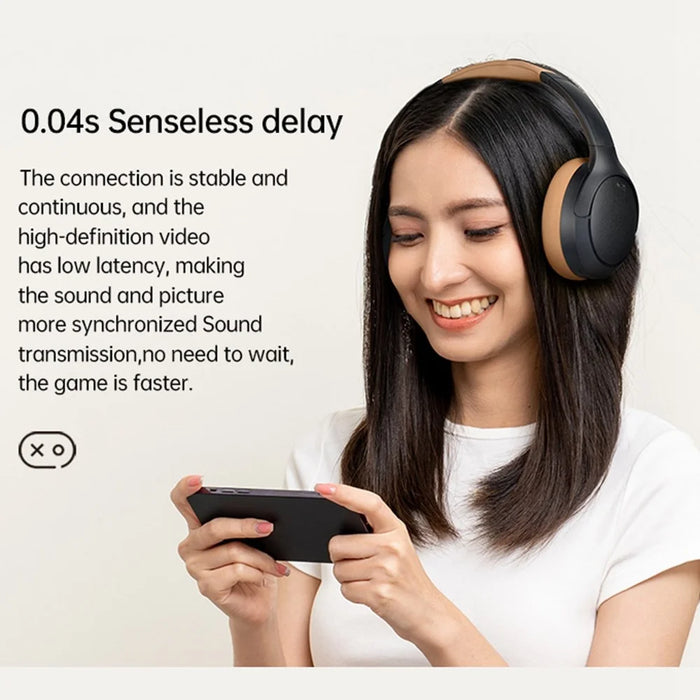 BT056 Noise Cancelling Bluetooth-compatible Headphone ANC Wireless Deep Bass Stereo Over-ear Headset - Black - 5