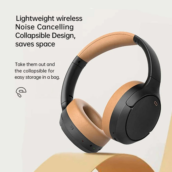BT056 Noise Cancelling Bluetooth-compatible Headphone ANC Wireless Deep Bass Stereo Over-ear Headset - Black - 6