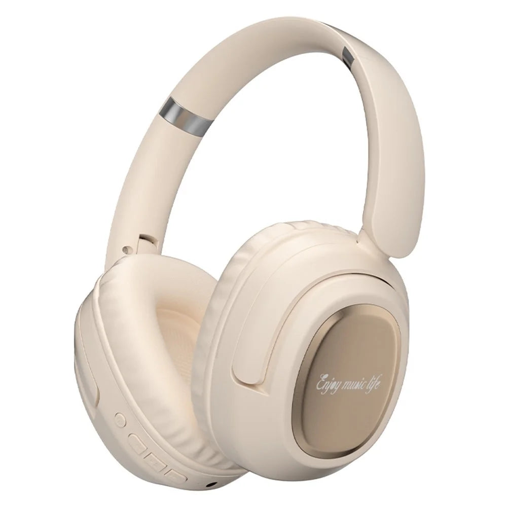 BH900 Gaming Wireless Bluetooth-compatible Headphones Hi-Fi Stereo In-Ear Noise Cancelling 40MM Driver Headset - Khaki - 1