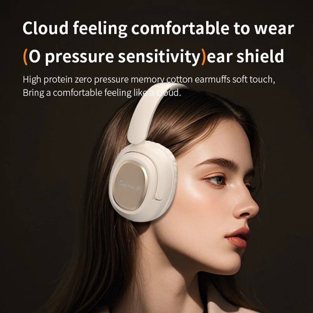 BH900 Gaming Wireless Bluetooth-compatible Headphones Hi-Fi Stereo In-Ear Noise Cancelling 40MM Driver Headset - Khaki - 3