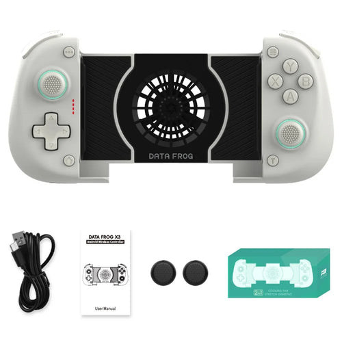 DATA FROG X3 Wireless Bluetooth-Compatible Game Controller with Turbo Function and Cooling Fan for Android / Switch / PC Gaming - 1