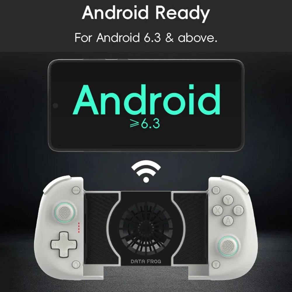 DATA FROG X3 Wireless Bluetooth-Compatible Game Controller with Turbo Function and Cooling Fan for Android / Switch / PC Gaming - 7