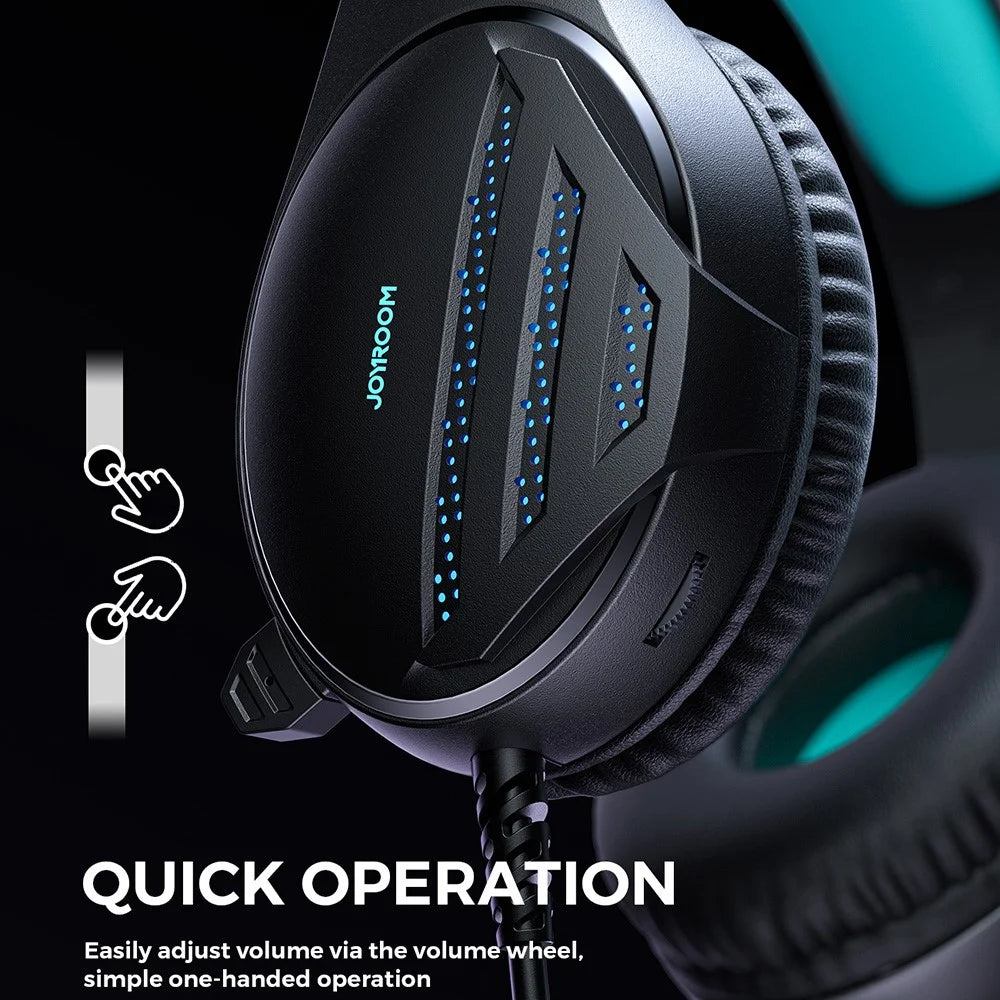 JOYROOM Jhead Series JR-HG2 Gaming Headphones Wired Over-Ear Headset with Microphone  /  Volume Control - 5