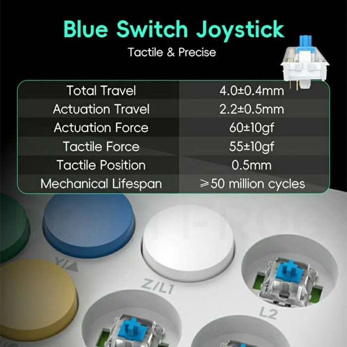 DATA FROG Y5A Fighting Game Joystick Controller Wired / 2.4G Wireless / Bluetooth-Compatible Arcade Game Station - 4