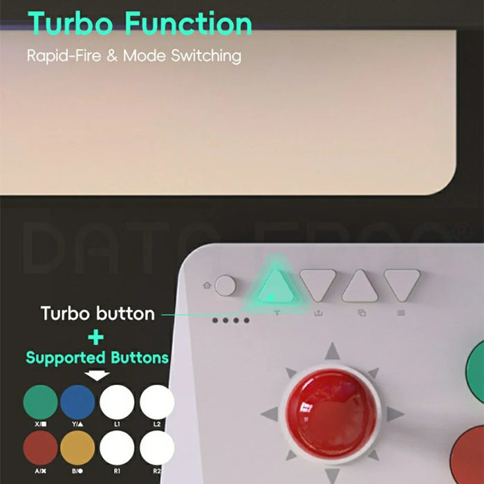 DATA FROG Y5A Fighting Game Joystick Controller Wired / 2.4G Wireless / Bluetooth-Compatible Arcade Game Station - 6