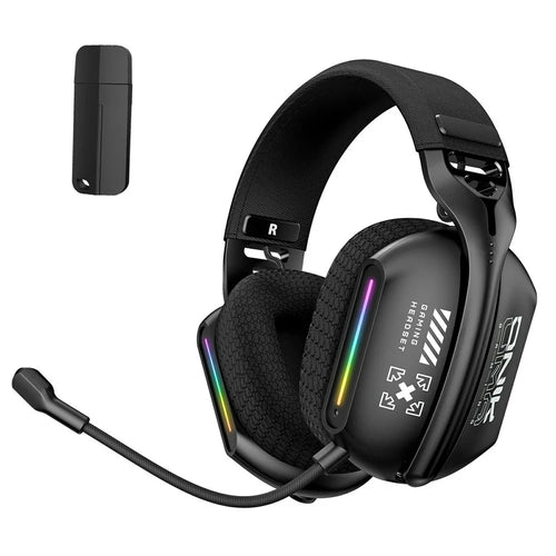 ONIKUMA GT808 Triple Mode Gaming Headset 60H Battery Life RGB Stereo Headphone for PC  /  PS5  /  Xbox - 1