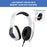 KOTION EACH G6000 For PS5 Computer Gaming Headset LED Light Wired PC Headphone with Microphone - White - 2