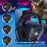 KOTION EACH S12 For PC / PS4 / PS5 Gaming Headset Rotatable Microphone Wired RGB Headphone with Adapter Cable - 4