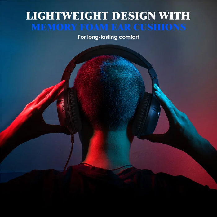 KOTION EACH S20 Gaming Headset LED Light Deep Bass Wired Headphone for PC / PS4 / PS5 with Adapter Cable - 3