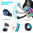 KOTION EACH V-1 Gaming Headset RGB Light Wired Computer Headphone with Adapter Cable - Black+Blue - 3