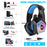 KOTION EACH V-1 Gaming Headset RGB Light Wired Computer Headphone with Adapter Cable - Black+Blue - 5