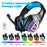 KOTION EACH V-1 Gaming Headset RGB Light Wired Computer Headphone with Adapter Cable - Black+Blue - 6