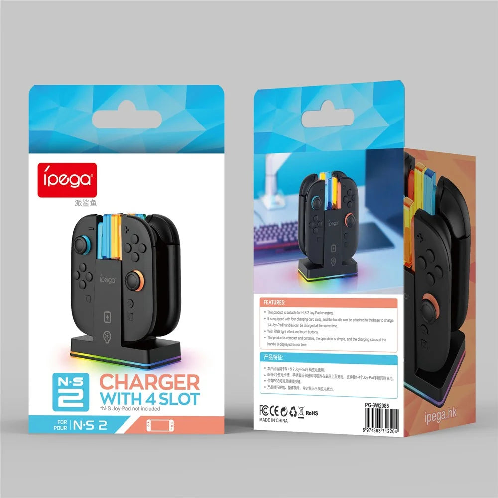 IPEGA PG-SW2085 For Nintendo Switch 2 Joy-Pads Controller Vertical Charging Dock Station - 6