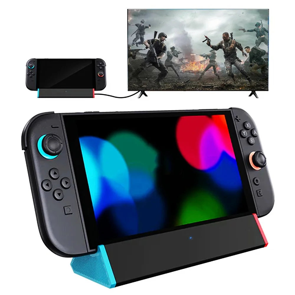 For Nintendo Switch 2 Dock Station HD 2.1 Adapter 4K 120Hz Portable Charging Expansion Hub - 1