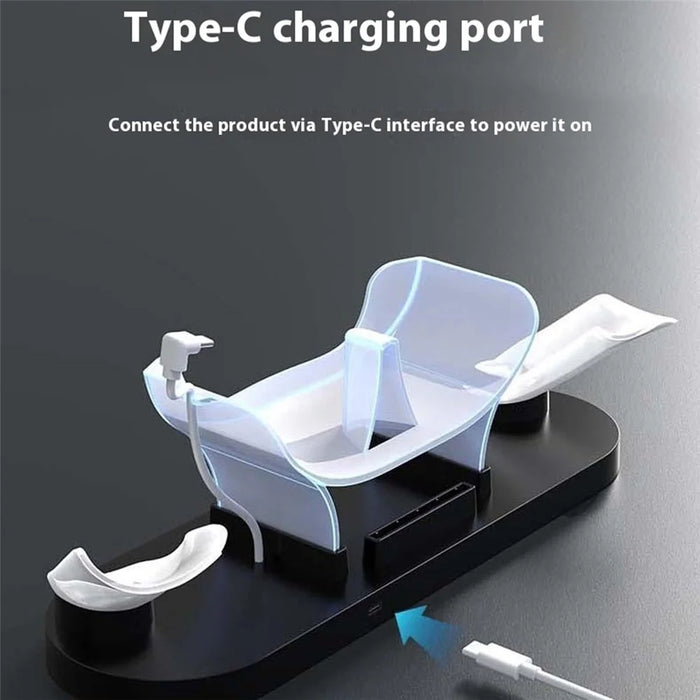 IPLAY HBV-637 For Meta Quest 3S / 3 VR Headset Charging Dock Controller Desktop Charger with LED Light - 7