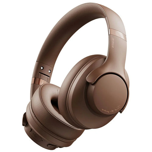 Bt048NC Over-Ear Wireless Headphone ANC Noise Cancelling Bluetooth-Compatible Music Headset - Dark Brown - 1