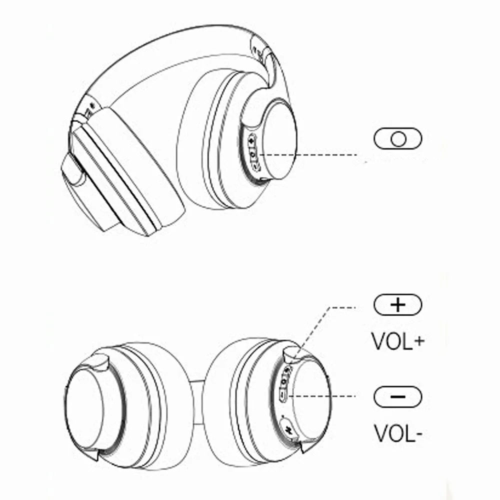 Bt048NC Over-Ear Wireless Headphone ANC Noise Cancelling Bluetooth-Compatible Music Headset - Dark Brown - 7