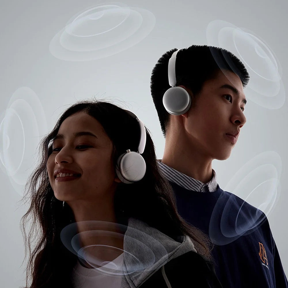 F4 Wireless Headphone ANC ENC Noise Cancelling Over Ear Bluetooth-Compatible Hi-Fi Stereo Headset - Silver - 5