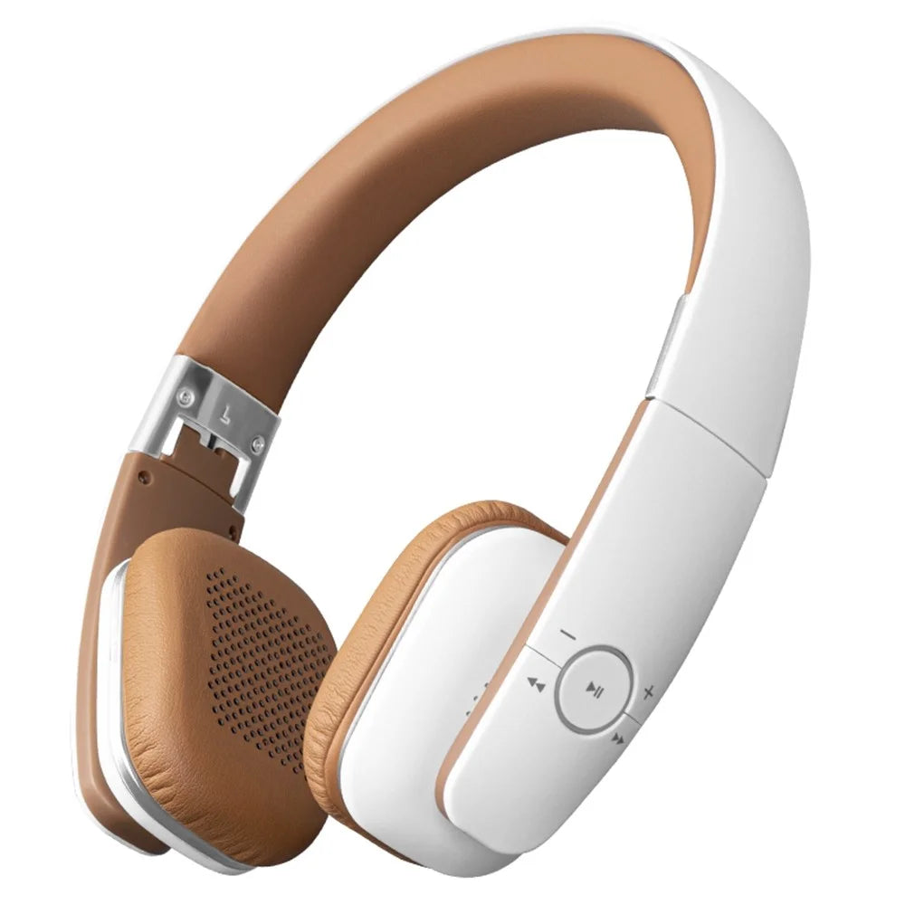 LC3200 Retro Gaming Wireless Bluetooth-Compatible Headphone Foldable Over-Ear Headset - White - 1
