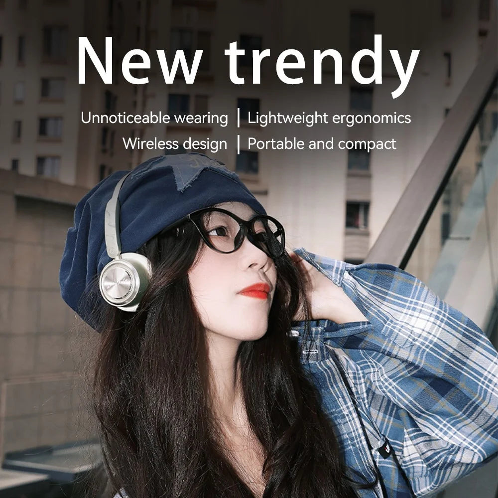 ZAODON MIN Wireless Gaming Music Headphone Bluetooth-Compatible HIFI Sound Over-ear Headset - Blue - 4