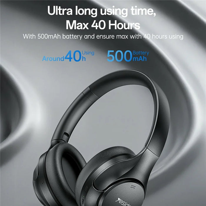 YESIDO EP09 HiFi Sound Wireless Headphones ANC + ENC Noise Cancellation Bluetooth-compatible Headset - 5