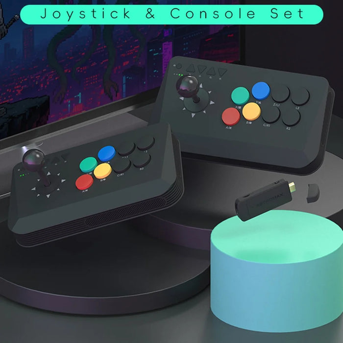 DATA FROG Y3A MAX 1Pc Joystick Controller Arcade Game Station with M8 Wireless Game Stick Support HD Video Output - 6