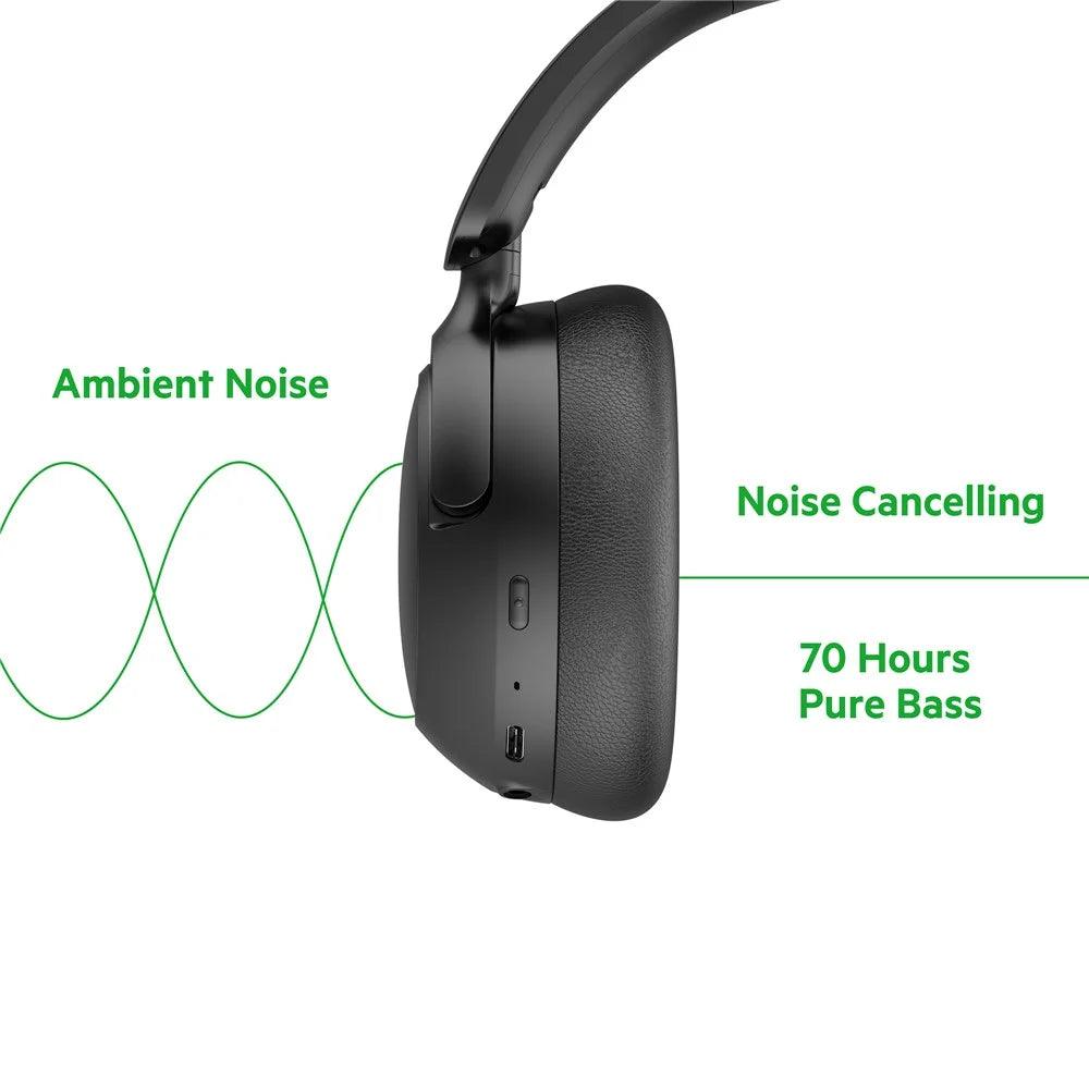 BUDI EP51B Wireless Noise Canceling Stereo Headphones Crystal Clear Calls Foldable Headset - 4