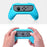 2Pcs for Nintendo Switch Controller Grip Handle Left Right Non-Slip Thumb Grip - Red + Blue - 3