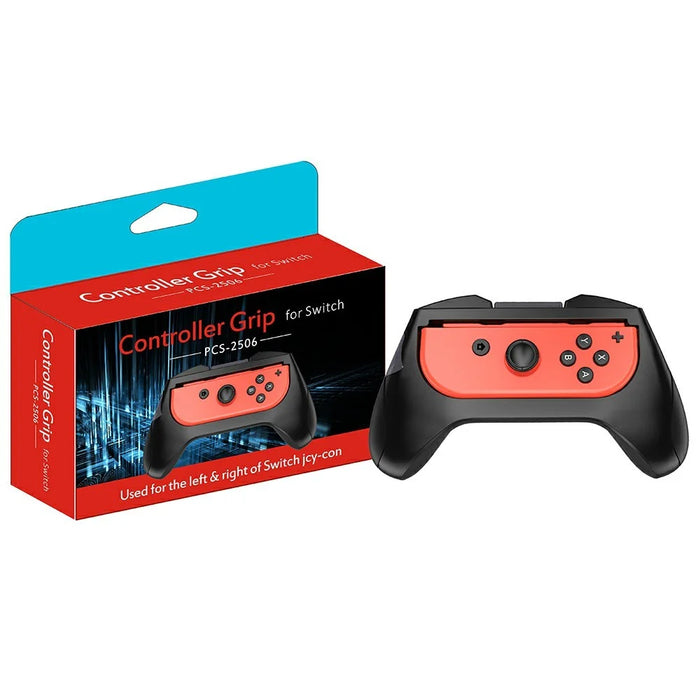 2Pcs for Nintendo Switch Controller Grip Handle Left Right Non-Slip Thumb Grip - Red + Blue - 5
