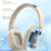 SALAR BM709 Wireless Headphones Bluetooth-Compatible 5.3 Gaming Headset with Mic  /  Dual EQ Modes - Beige - 3