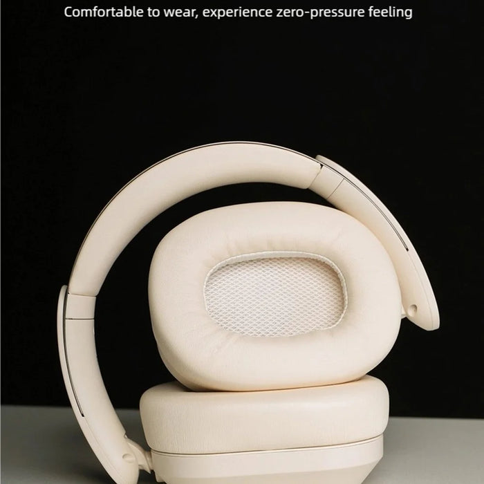 SALAR BM709 Wireless Headphones Bluetooth-Compatible 5.3 Gaming Headset with Mic  /  Dual EQ Modes - Beige - 6