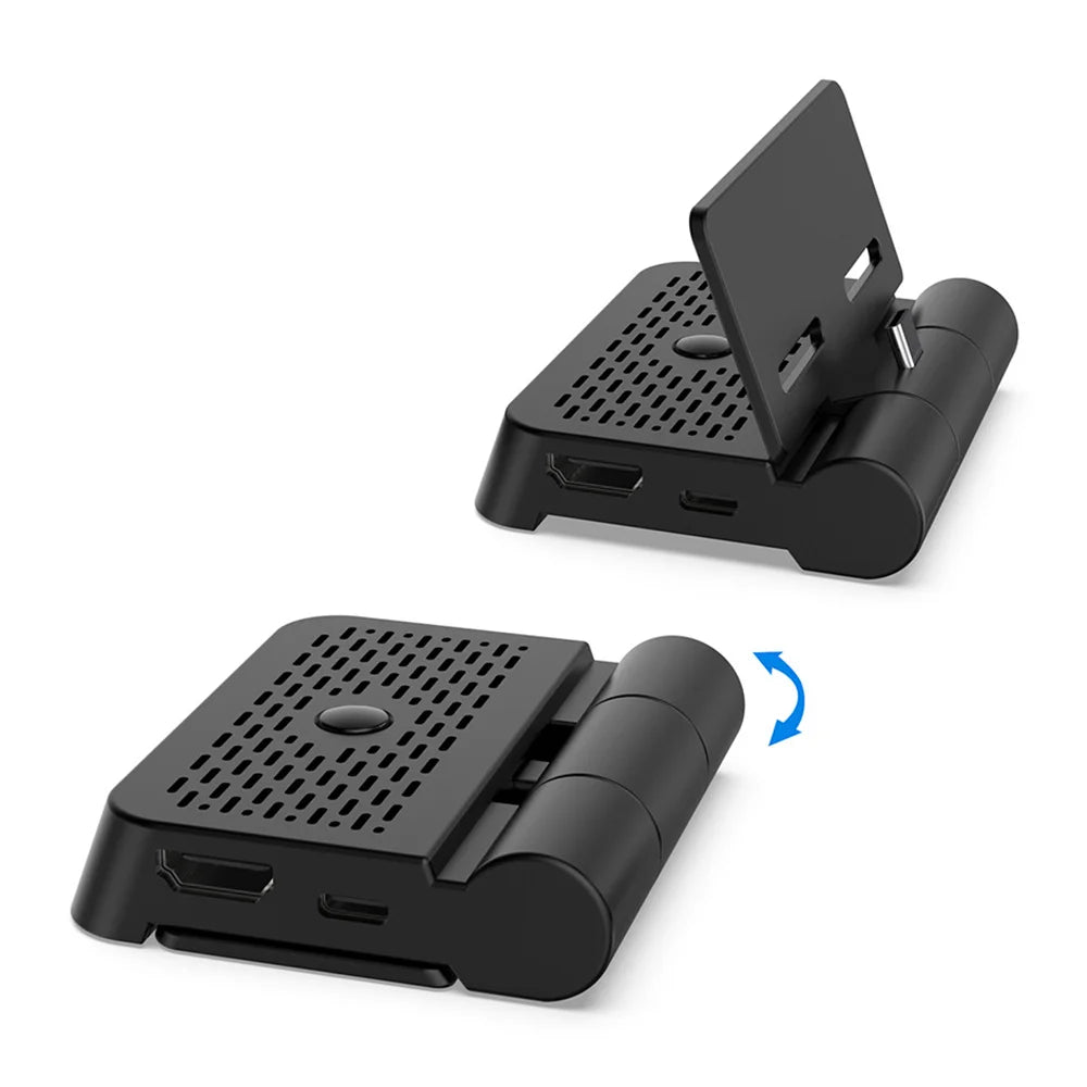 DOBE FOMIS ELECTRONICS TNS-19027B For Nintendo Switch 2/Switch 2/Switch OLED Video Converter Dock 4K HD Output Folding Portable Stand - Black - 7