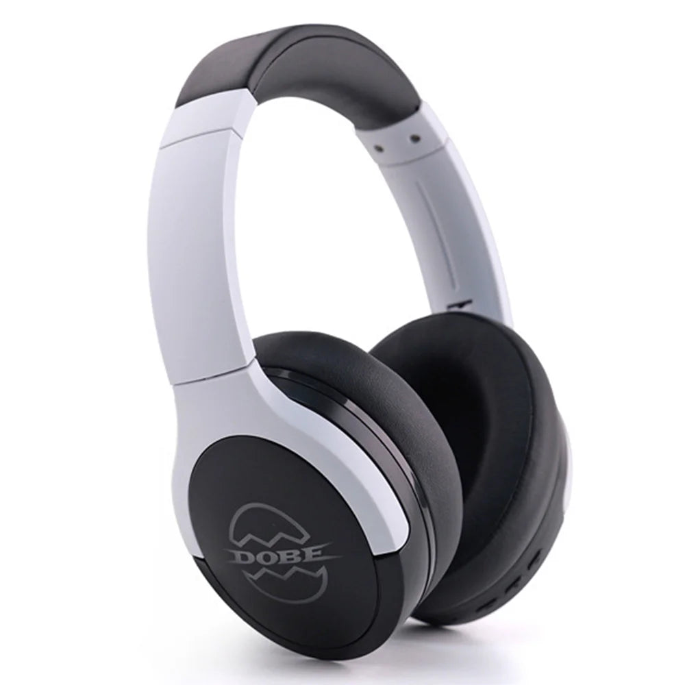 DOBE FOMIS ELECTRONICS TP5-5515 Wireless Gaming Headset 2.4G Bluetooth-Compatible Headphone with RGB LED Mic for PS5/PS4/Nintendo Switch/PC - Black/White - 1