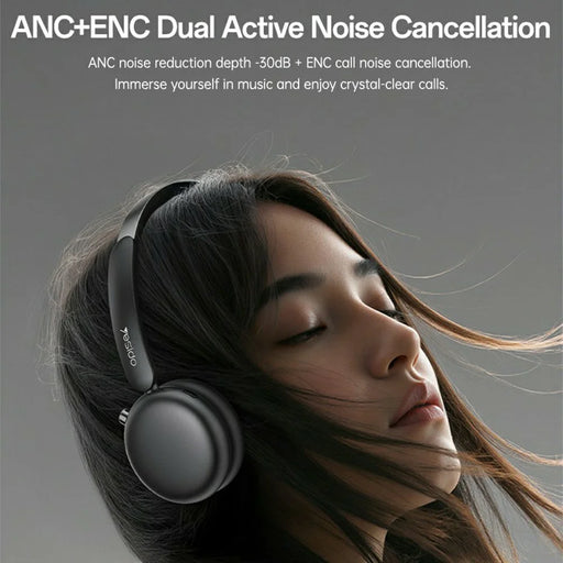YESIDO EP13 Wireless Headphones ANC+ENC Bluetooth-Compatible Headset - Black - 2