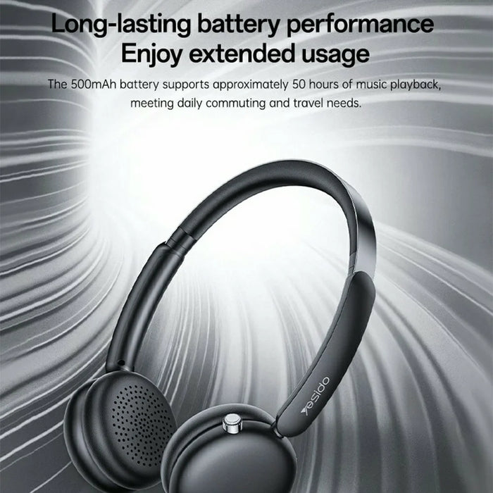 YESIDO EP13 Wireless Headphones ANC+ENC Bluetooth-Compatible Headset - Black - 3